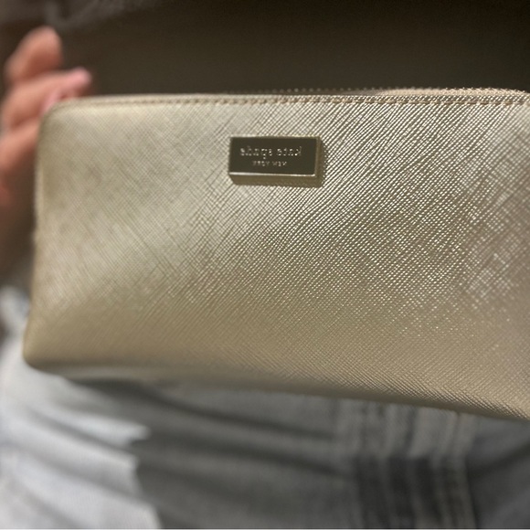 Kate Spade Gold Textured Clutch - Picture 10 of 12